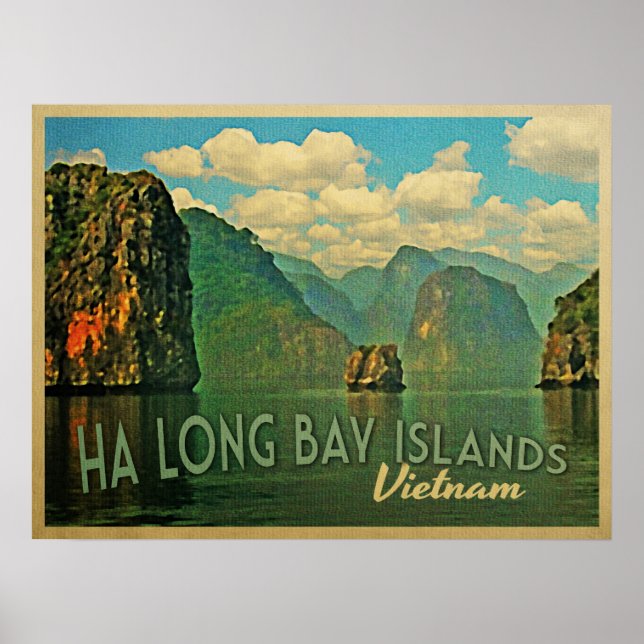 Ha Long Bay Islands Vietnam Poster (Framsidan)