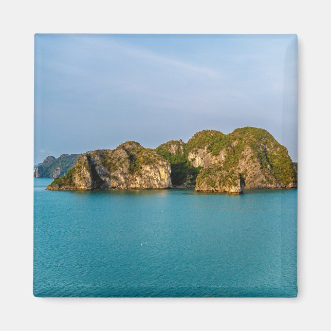 Ha Long Bay kalkstensöar – Vietnam Scenisk Tra Magnet (Framsidan)