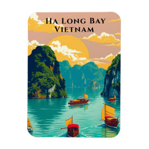 Ha Long Bay Vietnam Boat Resa Magnet