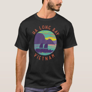 Ha Long Bay Vietnam Junk Boat Travel Art Vintage T Shirt