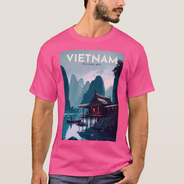 Ha Long Bay Vietnam Poster T Shirt (Framsida)