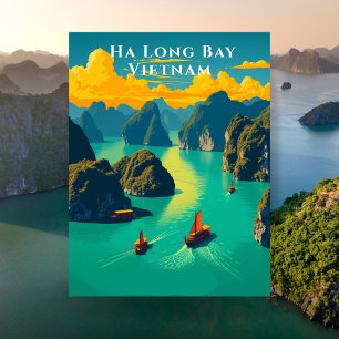 Ha Long Bay Vietnam Scenia Travel Vykort