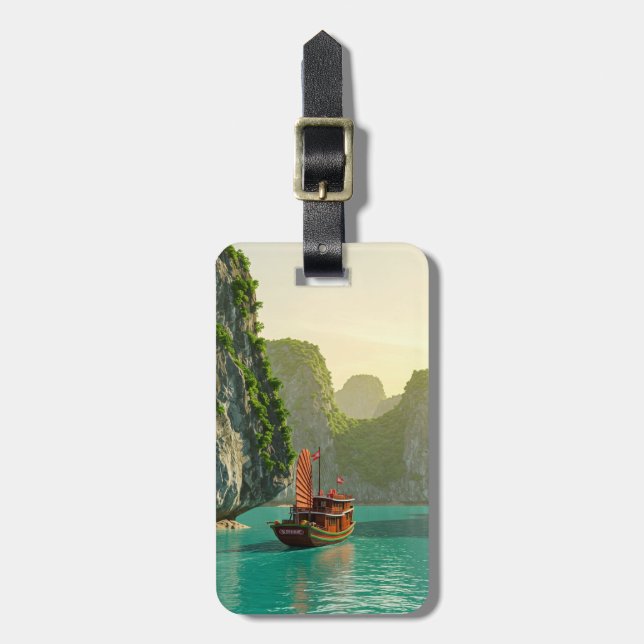 Ha Long Bay Vietnam Travel Bagagebricka (Vertikal Framsida)
