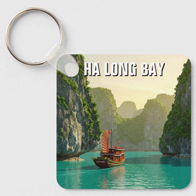 Ha Long Bay Vietnam Travel Nyckelring (Framsida)