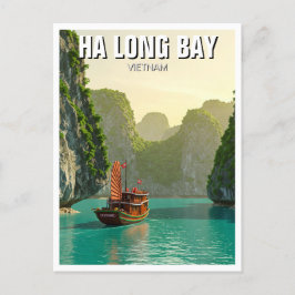 Ha Long Bay Vietnam Travel Vykort
