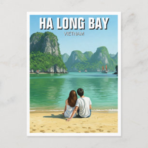 Ha Long Bay Vietnam Travel Vykort