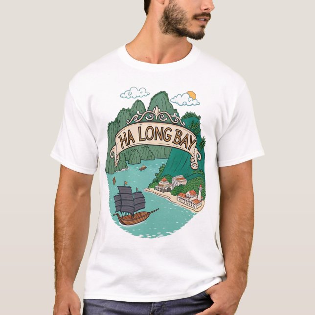Ha Long-bukten T Shirt (Framsida)