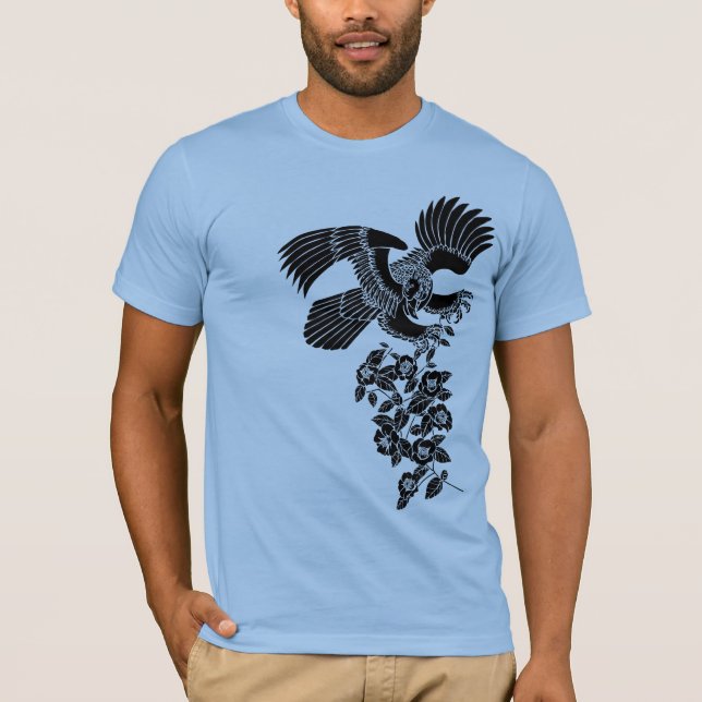 Hå och kamellia 鷹 椿 t-shirt (Framsida)