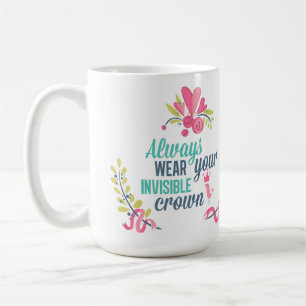Ha på sig alltid din osynliga krona kaffemugg