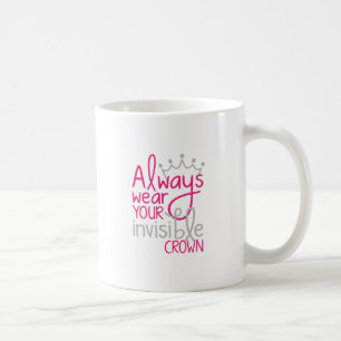 Ha på sig alltid din osynliga krona kaffemugg