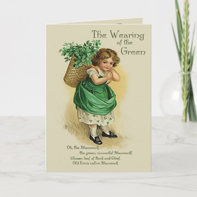 Ha på sig av grönten - Verseinsida Kort (Framsida)