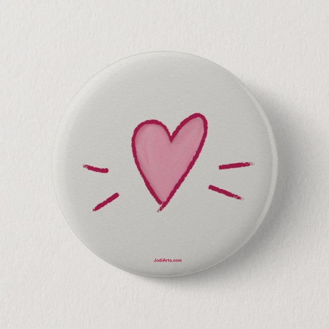 Ha på sig din hjärta på din sleeve knapp (Framsida)