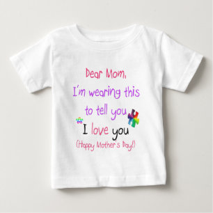 Ha på sig ett kärlekbrev till mamman tee shirt