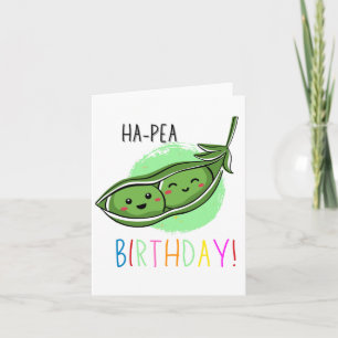 Ha-Pea Puns-födelsedagskort Kort