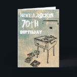 Ha Rockin en 70th födelsedag! Födelsedagkort Kort<br><div class="desc">Ha Rockin en 70th födelsedag! Födelsedagkort. Designat vid Anna-Marie Bush. Se mer av Annas arbete på www.anna-mariebush.com</div>