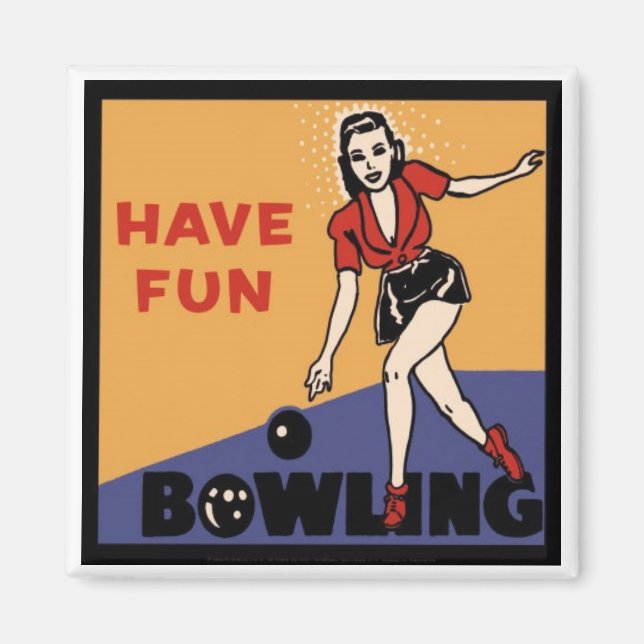 Ha Roligt Bowling Magnet (Framsidan)