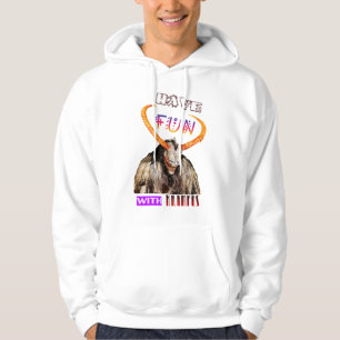 Ha Roligt med Krampus Yule-talesman i december Kra Hoodie