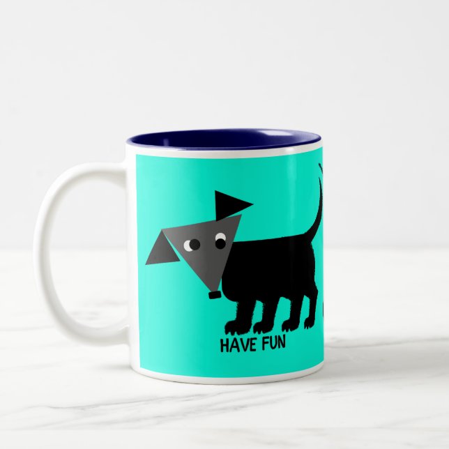 Ha Roligt. Rego Berto's Tips for Living. Två-Tonad Mugg (Vänster)