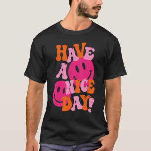 Ha Rosa Smile Ansikte Preppy Aesthetic T Bra Day Shirt