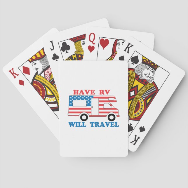 Ha RV-trafik i Amerika Spel Kort (Baksidan)