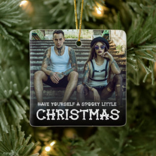 Ha själv en liten julfoto. julgransprydnad keramik