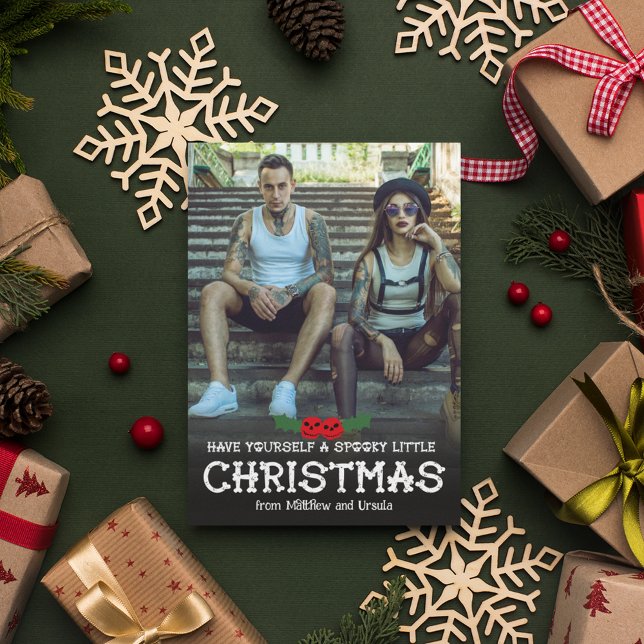 Ha själv en liten julfoto. julkort (Skapare uppladdad)