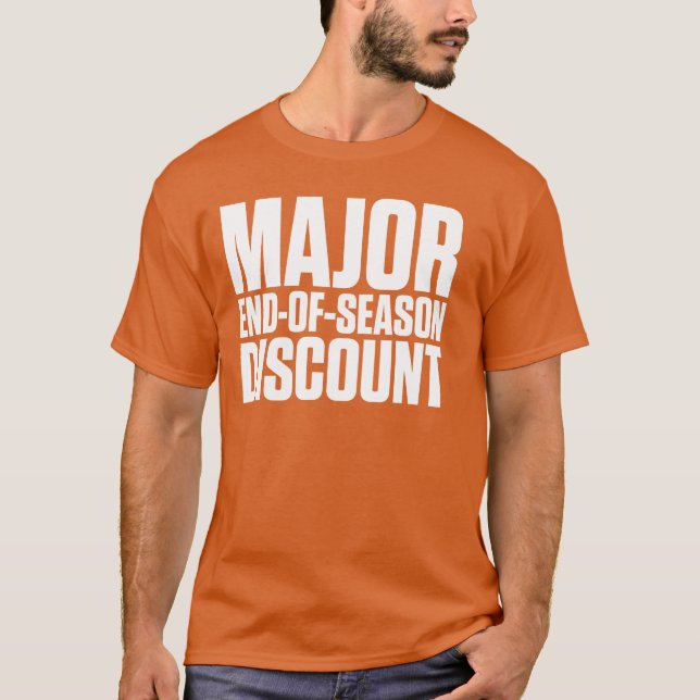 Ha som huvudämne avslutar av säsongrabatt tee shirt (Framsida)