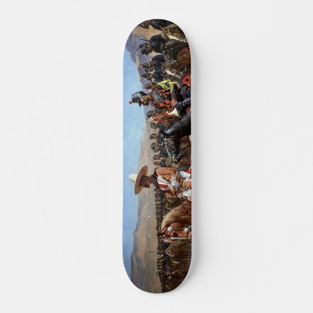 Ha som huvudämne den Frederic Remingtons mexikanen Mini Skateboard Bräda 18,7 Cm (Framsida)