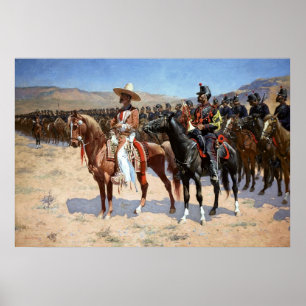 Ha som huvudämne den Frederic Remingtons mexikanen Poster