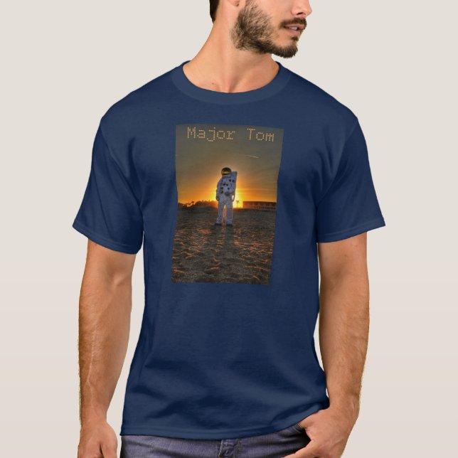 Ha som huvudämne den Tom astronautT-tröja Tee Shirt (Framsida)