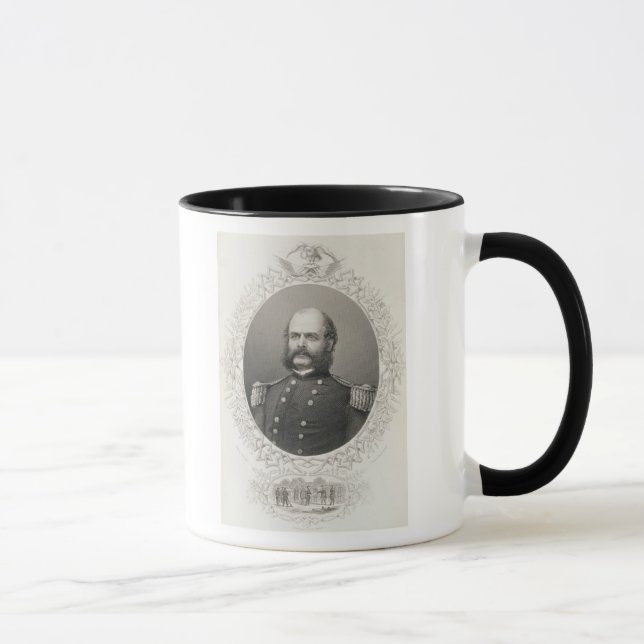 Ha som huvudämne General Ambrose Everett Burnside Mugg (Höger)