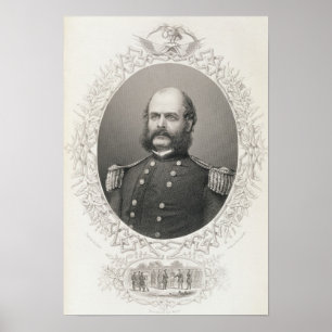 Ha som huvudämne General Ambrose Everett Burnside Poster