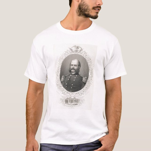 Ha som huvudämne General Ambrose Everett Burnside Tee (Framsida)