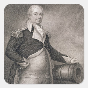 Ha som huvudämne General Henry Knox (1750-1806) Fyrkantigt Klistermärke