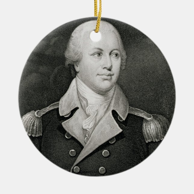 Ha som huvudämne General Nathaniel Greene Julgransprydnad Keramik (Framsidan)
