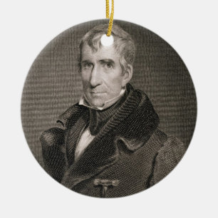 Ha som huvudämne General William Henry Harrison Julgransprydnad Keramik