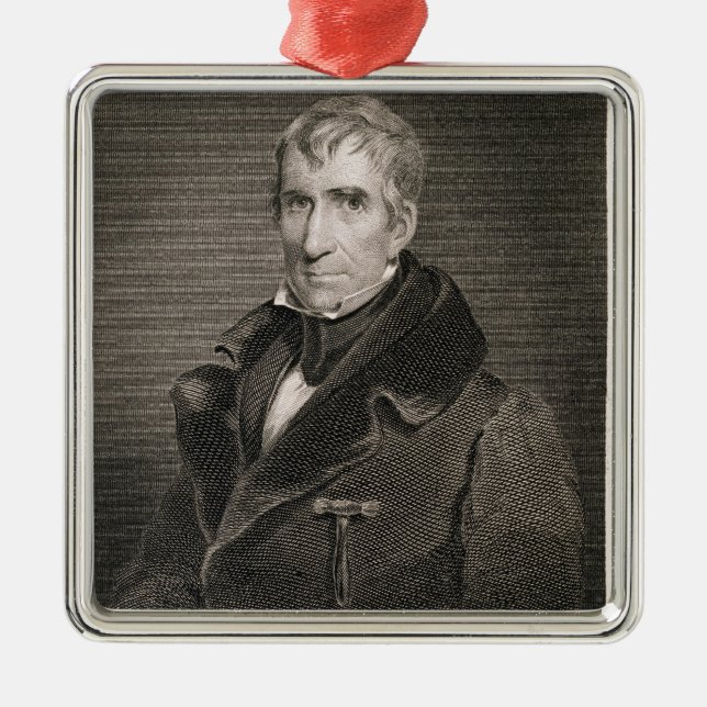 Ha som huvudämne General William Henry Harrison Julgransprydnad Metall (Framsidan)