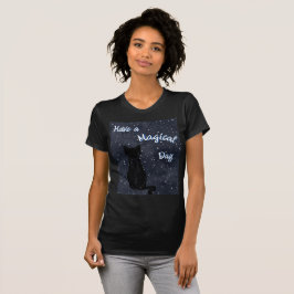 Ha svarta kattburkar på magiska dagen t shirt