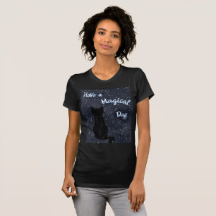 Ha svarta kattburkar på magiska dagen t shirt