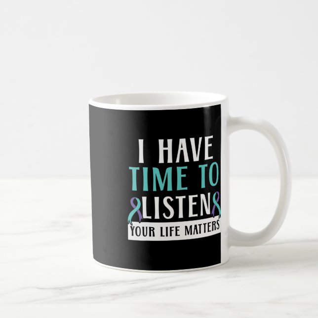 Ha tid att lyssna på dina livsproblem och psykisk  kaffemugg (Höger)