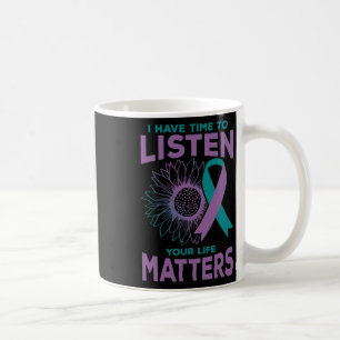 Ha tid att lyssna på Suicide Awareness Counselor G Kaffemugg