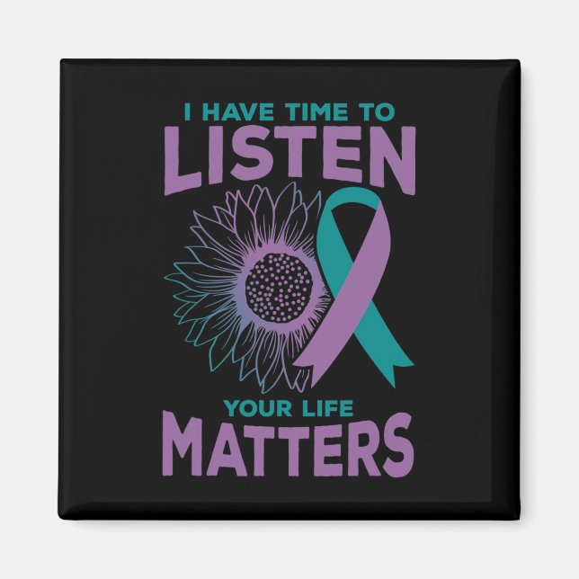 Ha tid att lyssna på Suicide Awareness Counselor G Magnet (Framsidan)