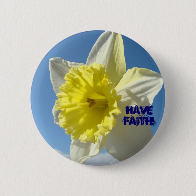 Ha tro! Knapp Vår Narciss Blommor Knappar (Framsida)