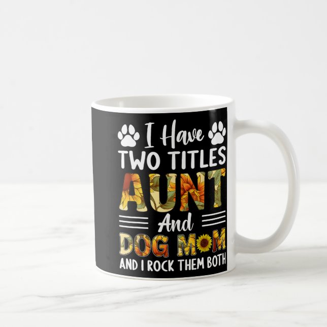 ha två titlar mellan Moster och Hund Mors dag solf Kaffemugg (Höger)