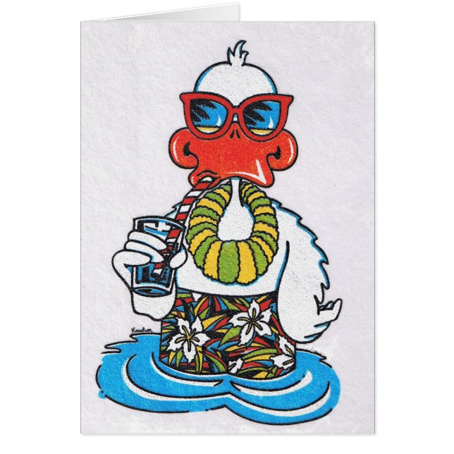 Ha Underbar flykt Humor Hälsningskort (Framsidan)