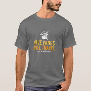 Ha vingar att ska reser - det Shasta camparesläpe T-shirt