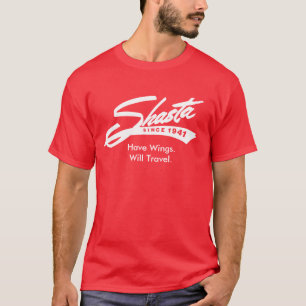Ha vingar att ska reser - det Shasta camparesläpe T Shirt