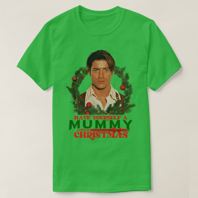 Ha Yoursa Mummy Little jul T Shirt (Design framsida)