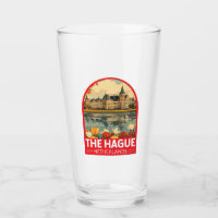 Haag Netherlands Travel Art Emblem