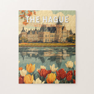 Haag Netherlands Travel Art Vintage Pussel